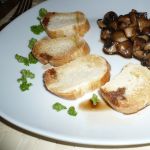 2010-10-03 1. Gang - Antipasti mit Champignons