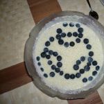 2010-10-03 3. Gang - Weisse Creme mit Blaubeeren