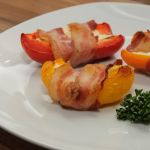 2012-05-27 1. Gang - gebackene Paprika mit Speck und Frischkaese