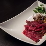 2015-01-11 0. Gang - Rindercarpaccio mit Whisky-Balsamico-Vinaigrette